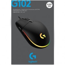 logitech G G102 LIGHTSYNC RGB Aydınlatmalı 8.000 DPI Kablolu Oyuncu Mouse - Siyah G102 Lightsync