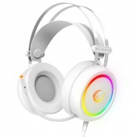 Rampage STORMY Beyaz USB 7.1 Surround Oyuncu Kulaklık+Mic ( stokta var)