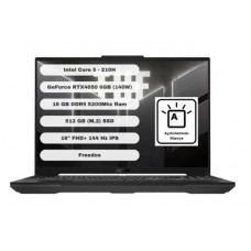 Asus TUF Gaming  FX607VU-RL017  Intel Core 5 210H 16GB 512GB SSD RTX4050 Freedos 16" Taşınabilir Bilgisayar