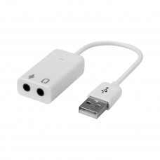 Hytech HY-U715 Kablolu USB Beyaz Ses Kartı 7.1 Dual Channel