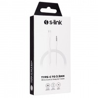 S-link SL-TA60 1m 3.5mm to TypeC Ses Kablosu ( stokta var )