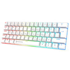 GamePower Lyra RGB 60M 62Tuş Beyaz Mekanik Kablolu Red Switch Klavye ( stokta var)