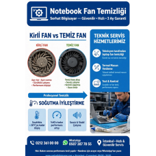 notebook fan temizliği 