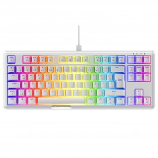 Rampage CLAW Beyaz RED SWITCH Mekanik Gaming Oyuncu Klavye Rainbow TKL