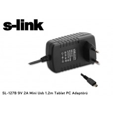 S-link SL-127B 9V 2A Mini Usb 1.2m Tablet PC Adaptörü