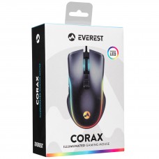 Everest SM-G56 CORAX Usb Siyah 7D Optik 7200dpi LED Işıklı Gaming Oyuncu Mouse