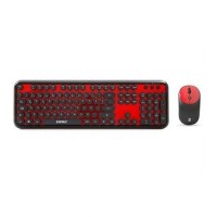 Everest Round KM-6282 Siyah Kırmızı Kablosuz QMultimedia Klavye + Mouse Set ( stokta var )