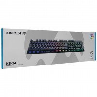 Everest KB-24 Siyah Rainbow Q Membrane Oyuncu Klavyes ( STOKTA VAR) Everest KB-24 Siyah Rainbow Q Membrane Oyuncu Klavyes ( STOKTA VAR)