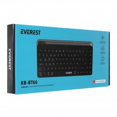 Everest KB-BT66 Siyah 2.4G+BT1+BT2 üçü bir arada 3 in 1 Q Kablosuz klavye