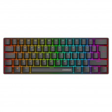 Everest Amber Siyah Type-C Bağlantılı RGB Ledli Mekanik Gaming Oyuncu Klavye Q Red Switch