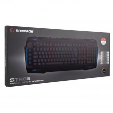 Rampage KB-R63 STAGE Siyah 4 Makro Fonksiyon Sese Duyarlı Işıklı RGB Q USB +Ses Mik Çıkışlı Oyuncu Klavyesi Rampage KB-R63 STAGE Siyah 4 Makro Fonksiyon Sese Duyarlı Işıklı RGB Q USB +Ses Mik Çıkışlı Oyuncu Klavyesi