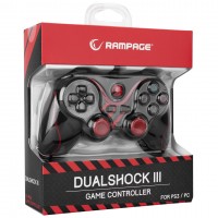 Rampage SG-R601 PS3/PC Kırmızı USB 1.8m Joypad