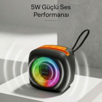 Mikado MD-29BT Anka 1200mAh 5W Siyah USB/BT/TF/TWS/AUX Taşınabilir Speaker