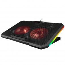 Addison Rampage AD-RC12 CLAW Siyah 2 Fan 2 USB RGB Işıklı 15-17 Notebook Soğutucu Stand Addison Rampage AD-RC12 CLAW Siyah 2 Fan 2 USB RGB Işıklı 15-17 Notebook Soğutucu Stand